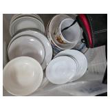 Ceramic Dinnerware and Saucer Collection