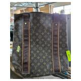 Brown Monogram Tote Bag Styled Like Louis Vuitton