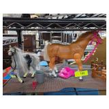 Toy Horse Figurines Set with Accessories