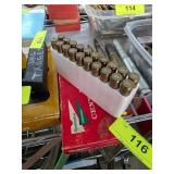 250 Savage Rifle Cartridges with Foam Holder