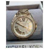 Michael Kors Gold-Tone Watch With Roman Numerals