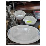 CorningWare Blue Cornflower Baking Dishes with Cov