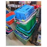 Plastic Storage Bins and Crates