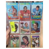 Vintage Football Trading Cards in 9-Pocket Sleeves