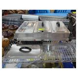 Electric Buffet Server with Three Stainless Steel