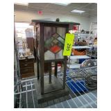Stained Glass and Metal Outdoor Lantern