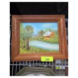 Framed Acrylic Painting on Grumbacher Canvas