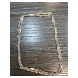 Sterling Silver Twisted Rope Chain Necklace