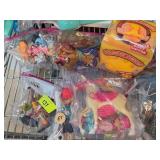 Small Toy Figures and Squishy Toy Lot