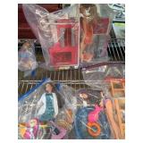 Dolls and Accessories in Ziploc Bags