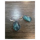Sterling Silver Earrings with Turquoise Stones