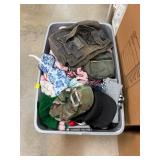 Large Bin of Mixed Clothing and Accessories