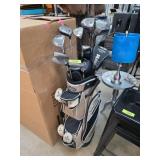 Golf Club Set With Callaway Bag and Assorted Clubs