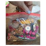Bag of Assorted Costume Jewelry in Mixed Materials