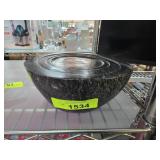 Carved Black Marble Stand