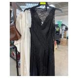 Two Womens Nightgowns, Black and Ivory, Cinema