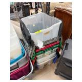 Stack of Plastic Storage Containers