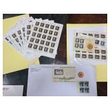 Mixed Postal Stamps with Multiple Sheets