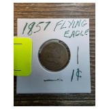 1857 Flying Eagle One-Cent Coin
