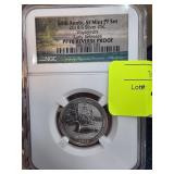2018-S Silver 25C Voyageurs Reverse Proof NGC PF70
