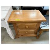 Solid Wood 2-Drawer Broyhill Side Table