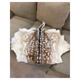 Tanned Fallow Deer Hide with Spotted Pattern