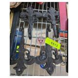 Cast Iron Fleur-de-Lis Wall Hooks