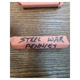 Roll of Steel War Pennies in Paper Wrapper