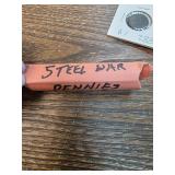 Roll of Steel War Pennies in Paper Wrap
