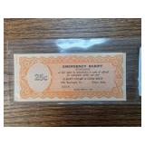 Emergency Scrip with Printing Error, Dual Denomina