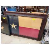 Framed Texas Flag with Star Emblem