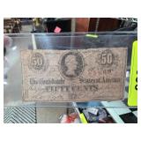 Confederate States of America 50 Cent Fractional N