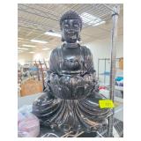 Sitting Buddha Fountain with Decorative Stones