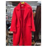 Lauren Conrad XL Red Boucle Coat