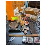 Collectibles Including Glass, Wood, and Ceramic It