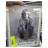 Framed Britney Spears Autographed Photo