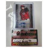 Lucas Giolito Autographed Baseball Card with COA