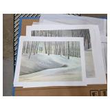 Eight Snowy Landscape Art Prints
