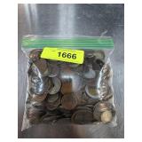 Large Bag of Assorted Coins Weighing 4.4 Pounds