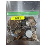 Bag of Mixed Coins Weighing 4.3 Pounds