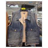 Democracy Denim Sherpa-Lined Vest, Size XL