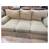 Three-Piece Upholstered Sofa Set in Beige Fabric