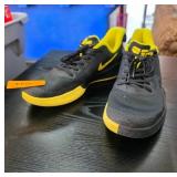Nike Black and Yellow Athletic Shoes, Size 8.5