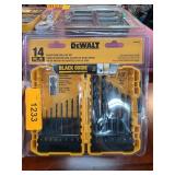 DEWALT 14-Piece Black Oxide Drill Bit Set in Case