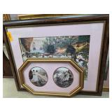 Framed Prints Depicting Elegant Garden and Balcony