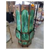 Arts & Crafts Era Slag Glass & Metal Light Fixture