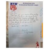 Mary Moore Letter on All American Girls Profession