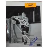 Autographed Ron Schock Boston Bruins Photo with Ce
