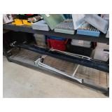 Metal Frame and Rolled Black Fabric with Protectiv