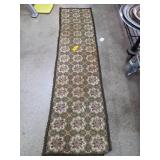 Floral Patterned Runner with Lace Edging and Velve